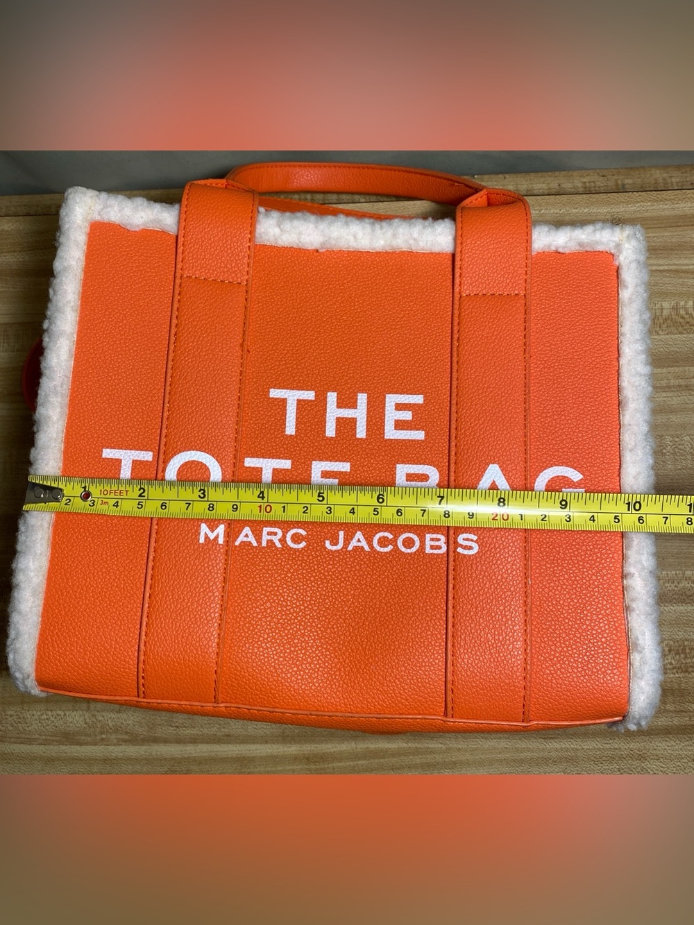 Marc Jacobs The Tote Bag “Teddy Trim Orange - Picture 12 of 15